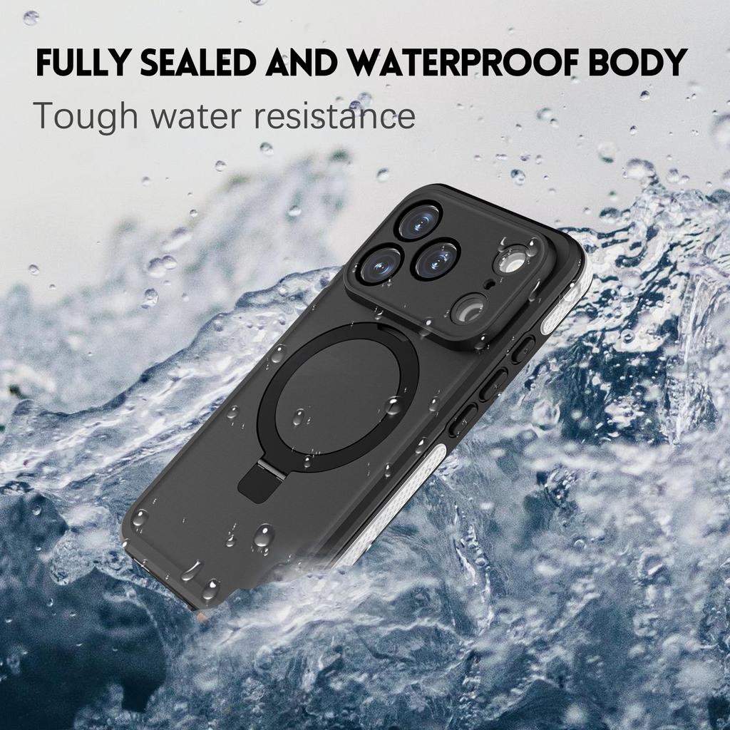 REDPEPPER For iPhone 17 Pro IP68 Waterproof Case Compatible with MagSafe Kickstand Phone Back Cover
