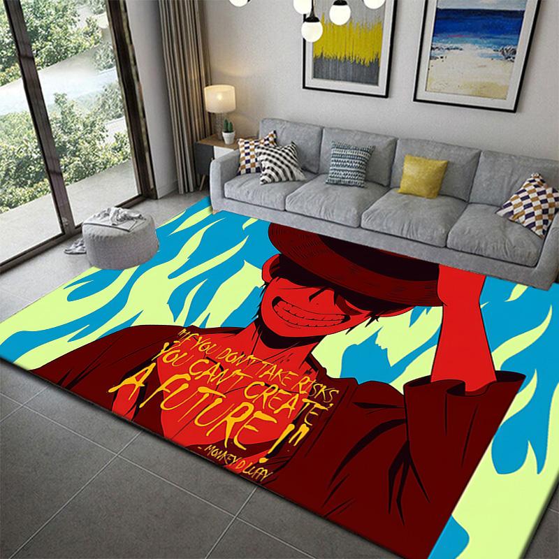 

One Piece Game Room Rug Soft Durable Mat for Bedroom Living Room Decor 60x90cm