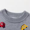 European and American children's clothing autumn and winter children's sweater boys' foreign cartoon trolley crew neck bottom pullover knitted sweater