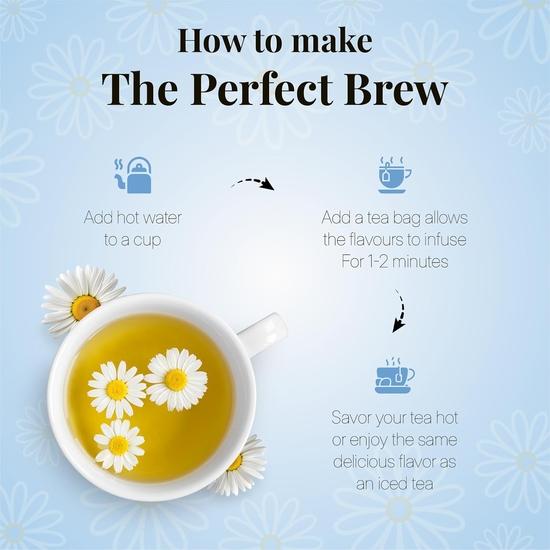 Twinings Kamillentee, 100 Teebeutel, Kräutertee-Aufguss, Subtil und blumig, Leichter und milder Geschmack, Guter Schlaf, Stressabbau, Entspannung, 100 Gramm