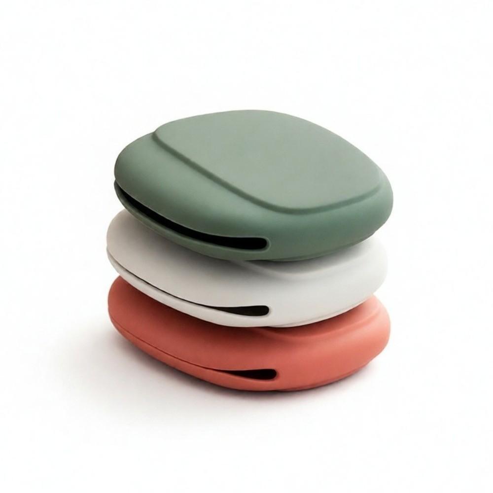 New Silicone Headphone Storage Box Mini U Disk Data Cable Bag Portable Cute Lipstick Storage Accessory Organization