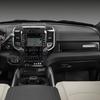 For Dodge RAM 1500 2500 3500 2019-2026 Car Center Console Dashboard Panel Cover Carbon Fiber Interior Sticker ABS Accessories