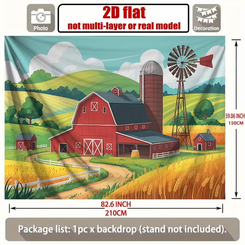 Countryside Farm Tapestry for Living Room, Bedroom and Rustic Home Decor