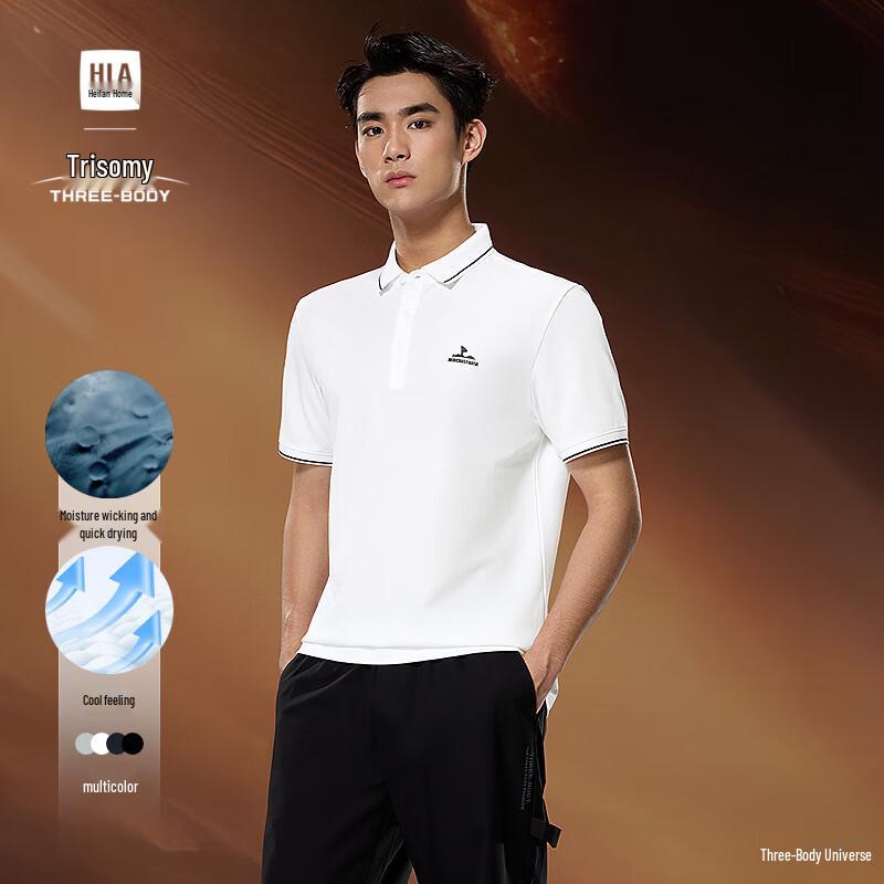 HLA Men s The Three-Body Problem Collaboration Cooling Polo Shirt L 175/92A