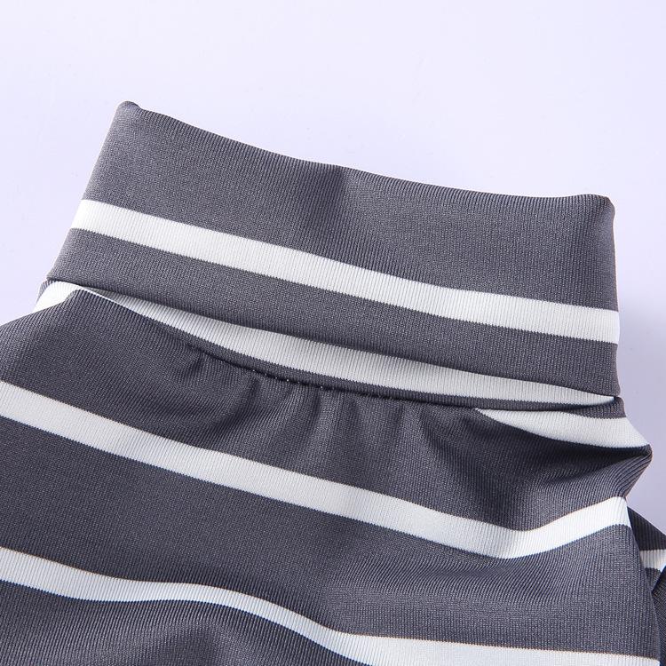 Roupas para animais de estimação roupas para casa listrado roupas para cães pijamas de gola alta roupas para cães de estimação roupas de quatro patas