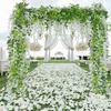6/12pcs Hydrangea Leaf Vine Wedding Decorative Plants Wall Arrangement Home Room Decoration Accessories Artificial Flowers Gifts