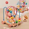 Wooden Montessori Educational Bead Maze Track Toy For Toddlers With Hand Eye Coordination Development