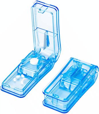 Tagliapillole PS taglia pillole divisore di pillole contenitore e taglio farmaco due in uno da viaggio portatile