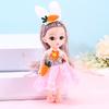 Color Light Doll Xiao Mengmeng Princess Suit Girl Dress-up 13-joint 6-inch Doll Play House Toy