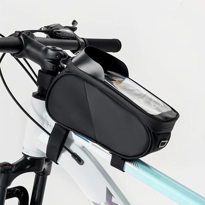 Bike Frame Bag  Top Tube Phone Bag Cycling Accessories Pouch 0.3mm Transparent  Screen Film for Travel Riding