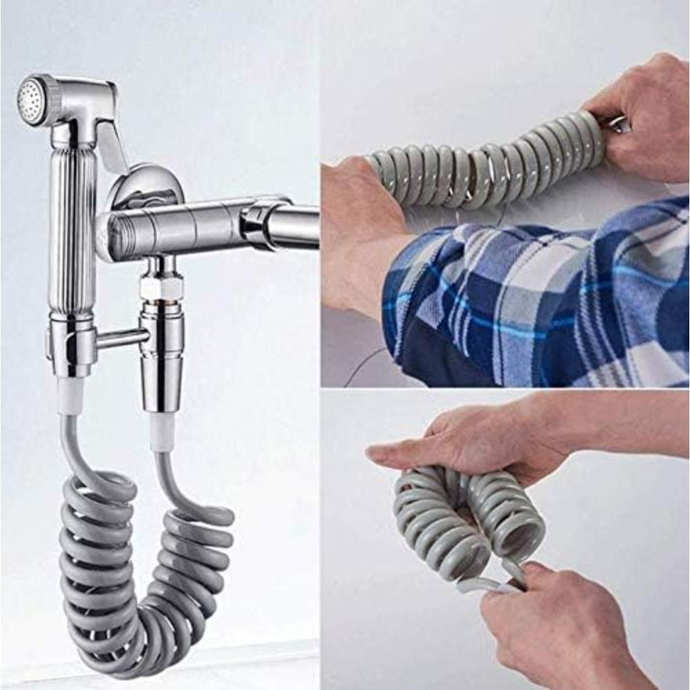 2m 3m 5m Spring Shower Hose Meters Water Plumbing Hose Plastic Bathroom Water Toilet Bidet Sprayer Telephone Line Soft Hoses