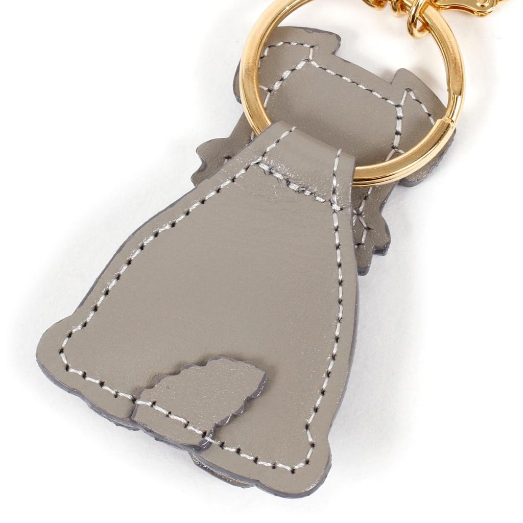 Kitamura Miniature Schnauzer Keychain (NH0862) for Women, Standing and Moving Face