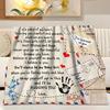 "To My Daughter" Cabin-Style Flannel Blanket - Cozy, Soft & Warm with Heartfelt Message, All-Season Comfort, Great for Sofa