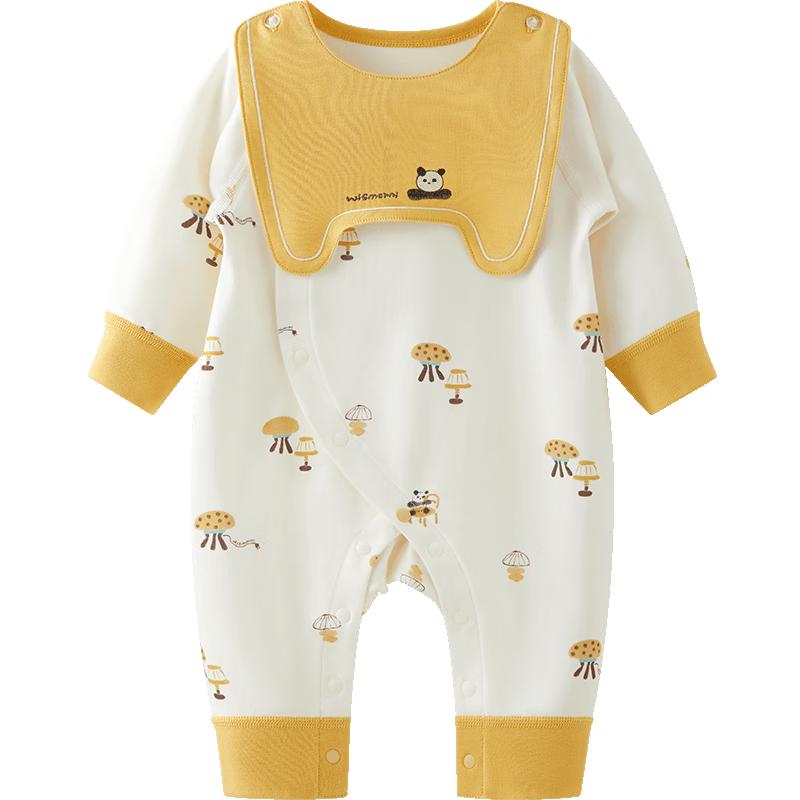 Baby Long-Sleeve Cotton Bodysuit 80