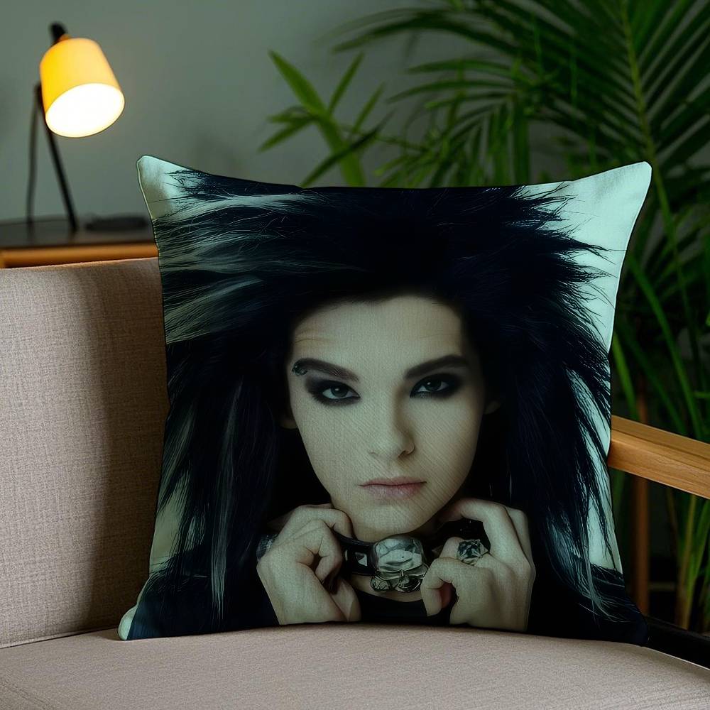 

Музичний гурт Tokio Hotel Наволочка Антикліщова Невидима застібка-блискавка Диван-ліжко 12x12Inch