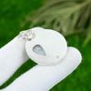 Natural Rainbow Moonstone Gemstone Pendant 925 Sterling Silver Jewelry For Girls