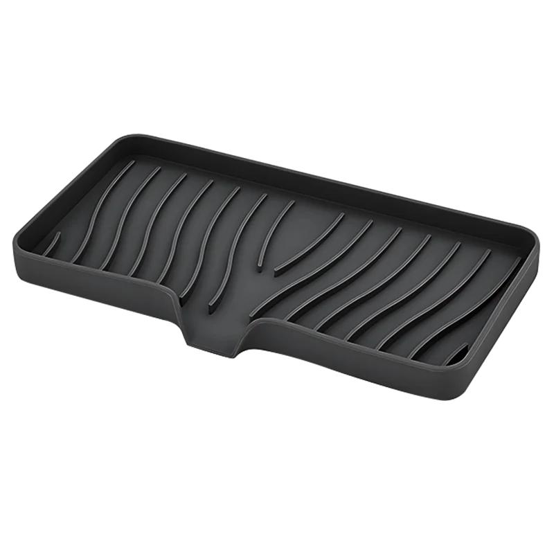 Silikon Seifenbox Rutschfeste Spülbeckenablage Tragbarer Badezimmer Seifenorganisator Seifenablage mit Ablauf Badezimmerzubehör Badseifenhalter