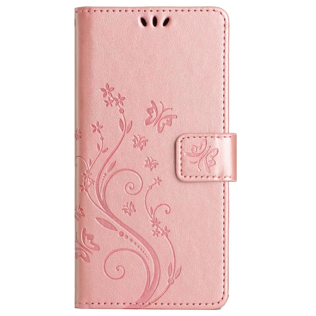 For Honor 200 Pro 5G Case Butterfly Flower Pattern Leather Phone Wallet Cover