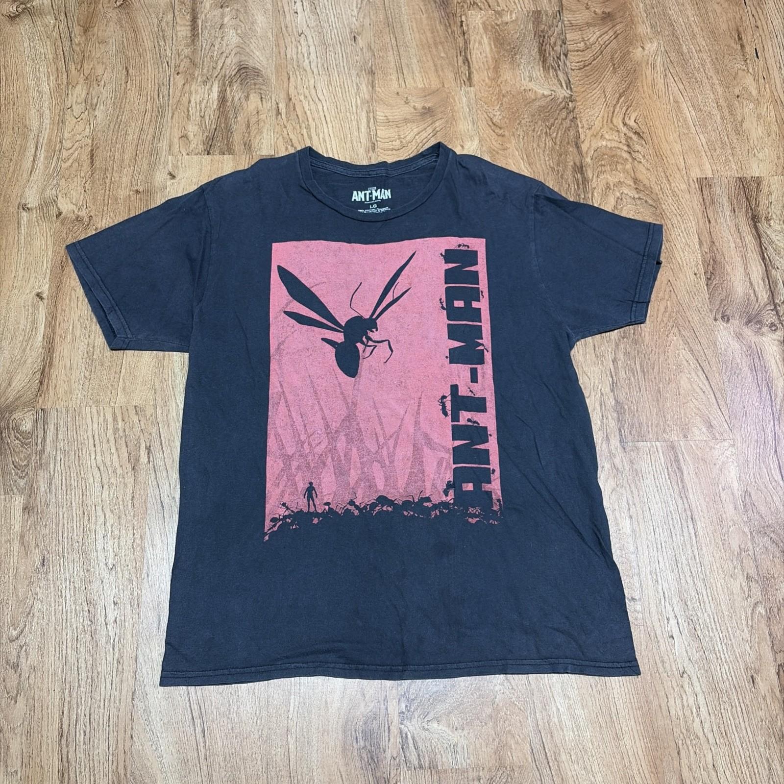 Marvel Ant-Man Men s Collectible Graphic T-Shirt Cotton Black Size Large S разноцветный