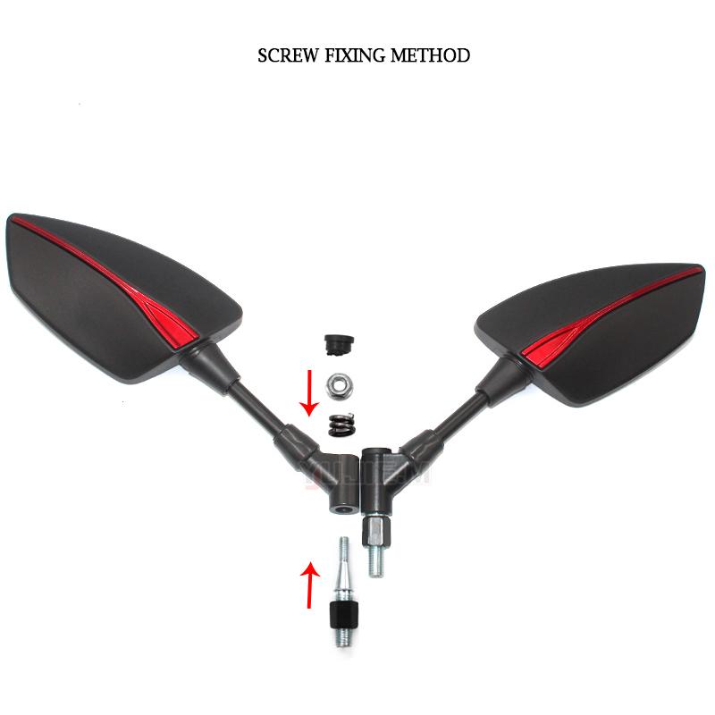 10MM 8MM Motorcycle Adjustabale Rearview Left Right Rear View Mirrors Side Mirror For XJ6 XJ6F XJ6N XJ 6 6F 6N 2009-2019 2020