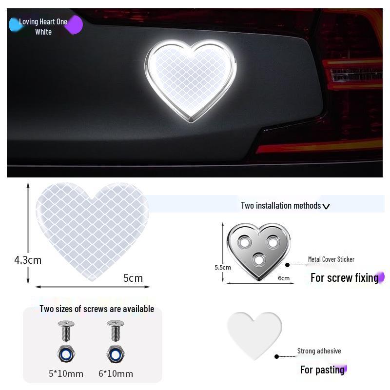 Reflektierender Warnschild-Aufkleber für Autos, Motorräder, Elektrofahrzeuge und Fahrräder