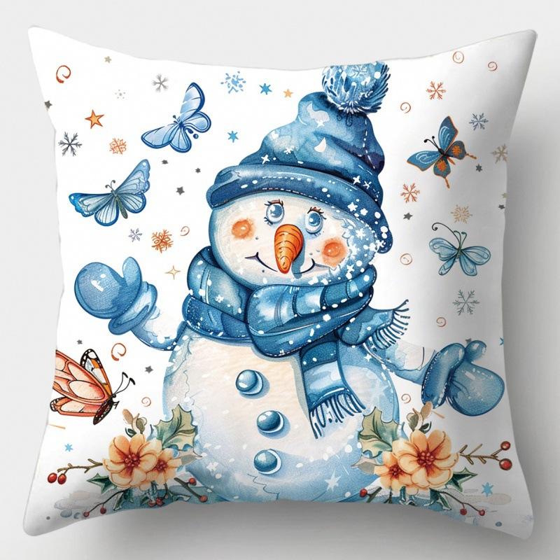 Christmas Pillowcase Office Seat Cushion Home Bedside Pillowcase