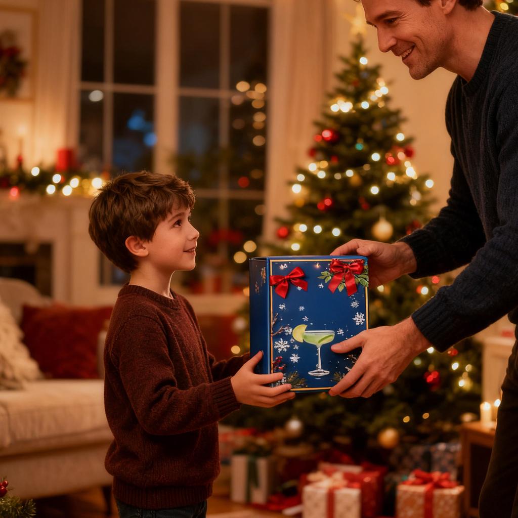 2D Flache Flugzeugbox 24-teilige Serie Adventskalender Weihnachts-Countdown