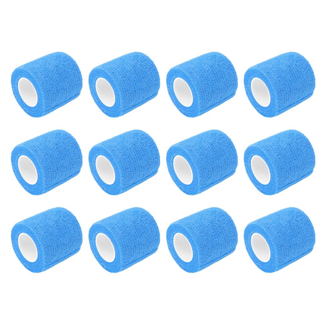12 Pack 4.5M Animal Elastic Bandage Self Adhesive Cow Hoof Repairing Bandage Non Woven Polyester Waterproof for
