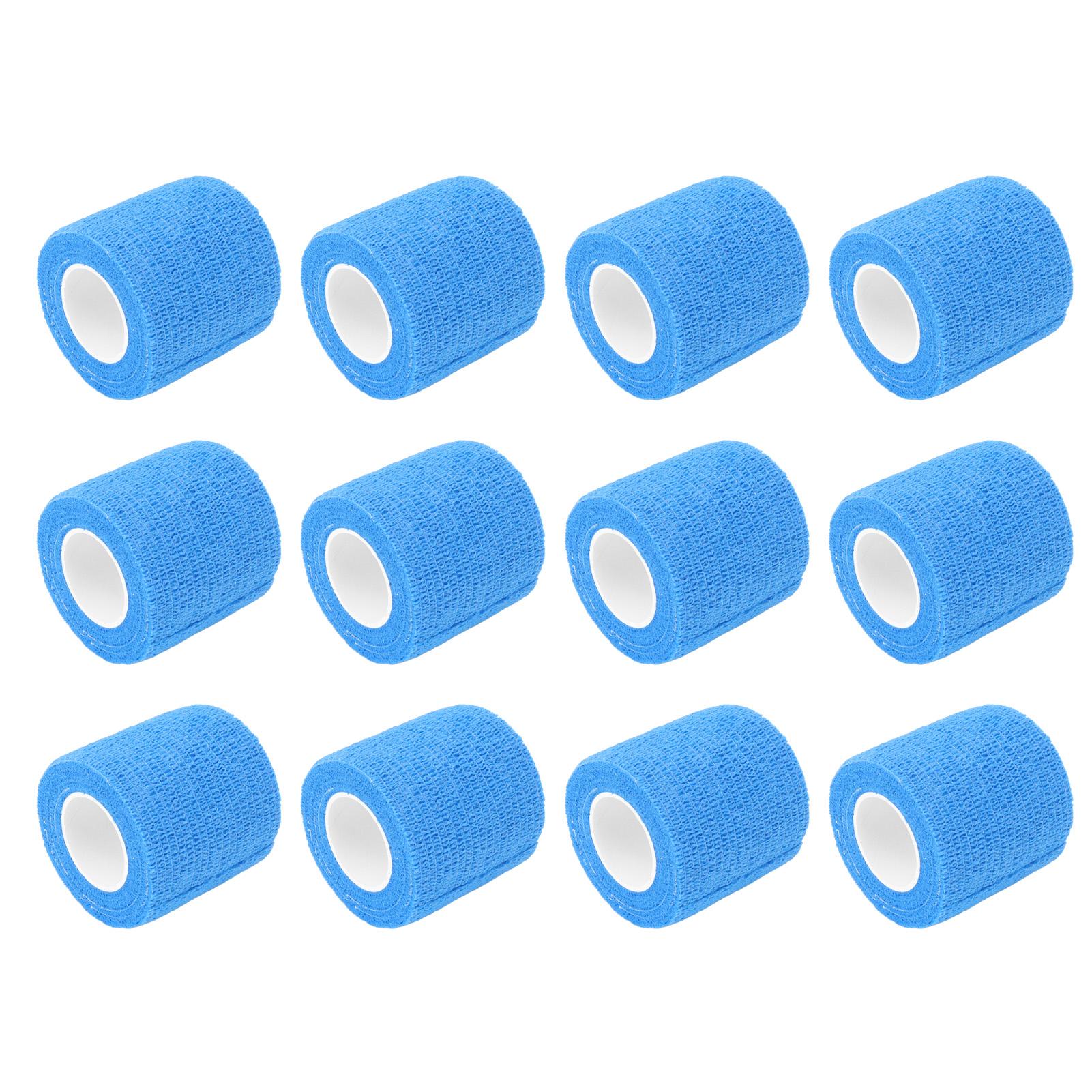 

12 Pack 4.5M Animal Elastic Bandage Self Adhesive Cow Hoof Repairing Bandage Non Woven Polyester Waterproof for синий