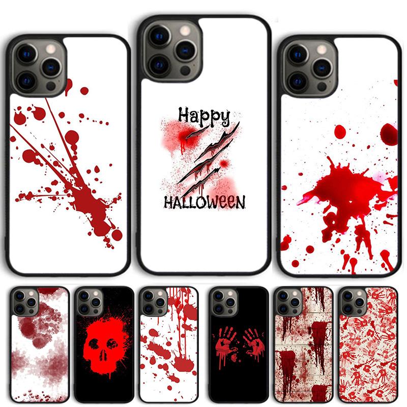 HALLOWEEN BLOODY SPLATTER Phone Case For iPhone 17 Air 14 15 16 13 12 Cover For Apple Pro Max 6S Plus Coque