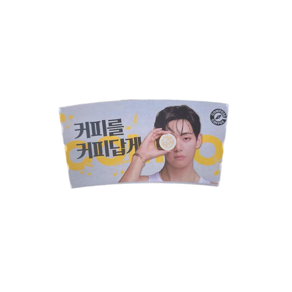 BTS V Compose Coffee Cup Holder 1EA | Limited Event Sleeve