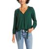 Levis Solid Color Simple Comfortable Polka Dot Casual Fashion Long Sleeve Shirt Women Shirts Dark-Green 34598-0001