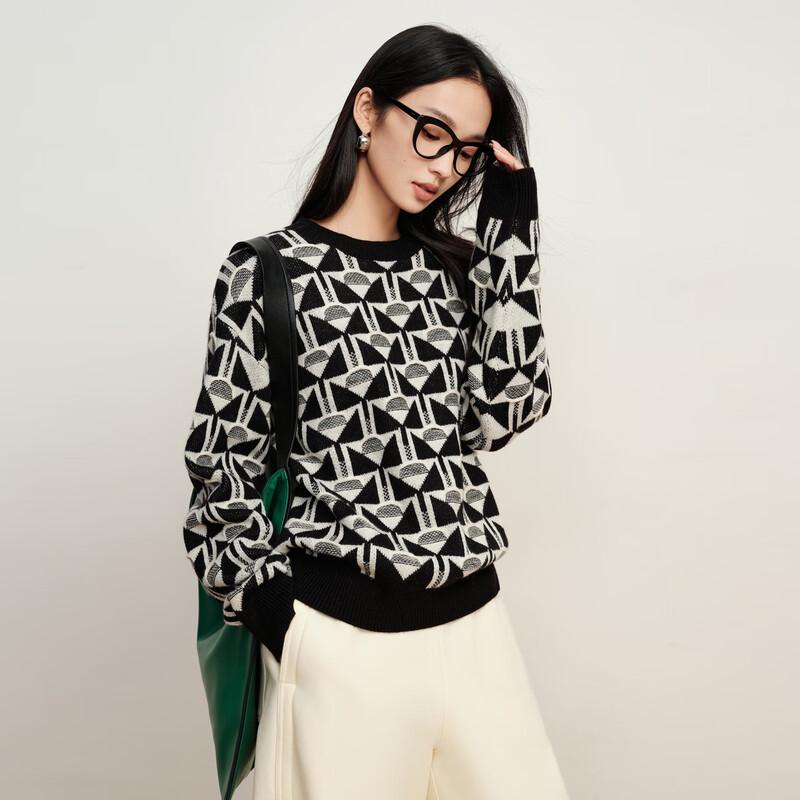 

Elva Island Women s Plaid Pullover Knit Sweater L