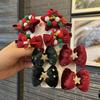 Christmas Hair Clips for Girls: Padded Bows, Bells, and Cute Hairpins