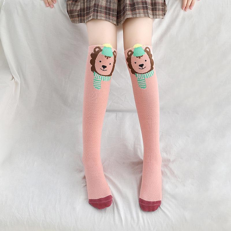 Autumn Style 3D Animal Cartoon Over-the-Knee Cotton Socks for Girls and Babies