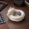 3D-gedrucktes Drachen-Aufbewahrungsfach, Dekorative Schlüsselablage mit Gothic-Fantasy-Design für Ringe, Schlüssel, Münzen, Schmuck, Schreibtisch-Organizer-Tablett für Homeoffice