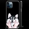 Alaskan Husky Dog Cute Puppy Luxury Phone Case For iPhone 13 15 14 12 11 Pro MAX XR X SE XS 7 8 Plus Silicone Black Matte Cover