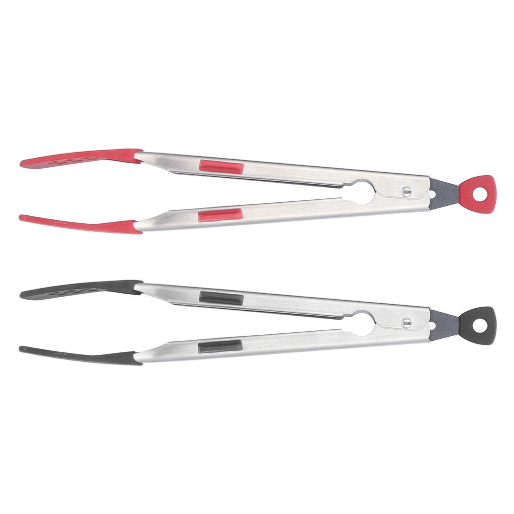 Food Tong Thickened 304 Stainless Steel Anti Slip Corrosion Resistant Barbecue Tongs for Restaurant