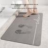 Diatomaceous Earth Non-slip Bathroom Floor Mat - Absorbent, Minimalist, Dirt-resistant Mat