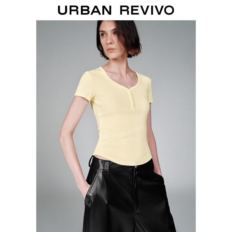 UR2026 Women s Slim Short Crew Neck T-Shirt M