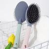 [Nylon Bristle Hair Brush] Nylon Bristle Hair Brush for Women, ABS Plastic Handle, Finishing Comb for Normal Hair