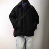 Unisex Japanese Woolen Jacket: Autumn/Winter Retro Loose Fit with Lapel, Oversized Casual Style.