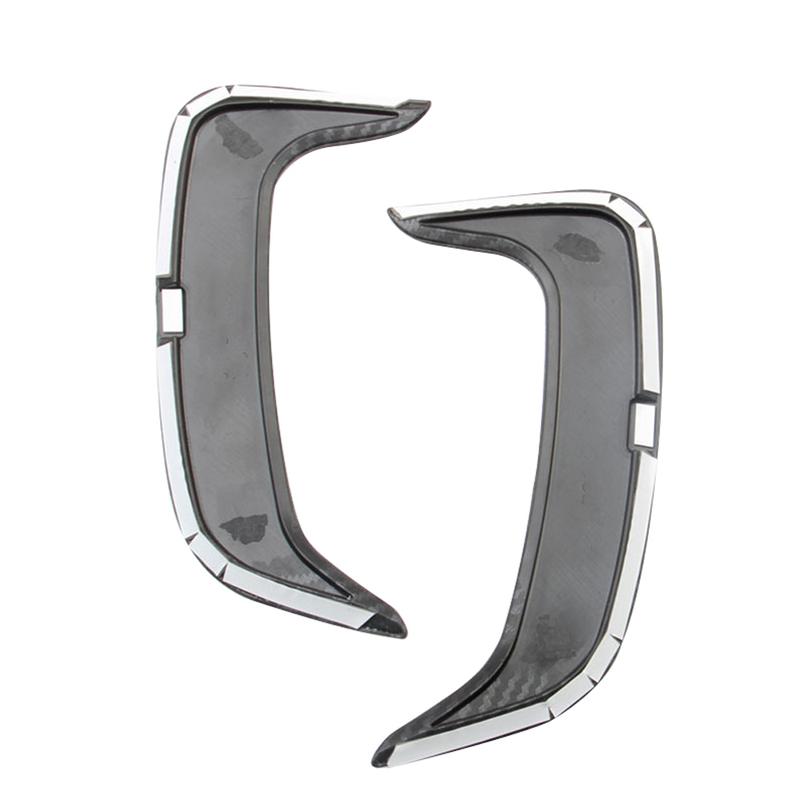 2pcs Carbon Fiber Rear Bumper Side Fin Air Vent Outlet Trim for Dodge Charger 2016- Auto Parts