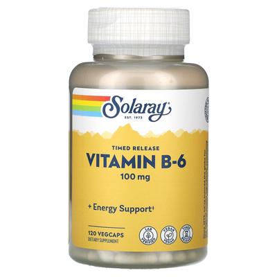 Vitamin B6, 100Mg, 120 Veggie Capsules