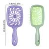 1pcs Air Cushion Hair Brush Wheat Straw Tangled Scalp Massage Comb Hollow Out Winmill Anti-static Hairbrush Salon Styling Tool
