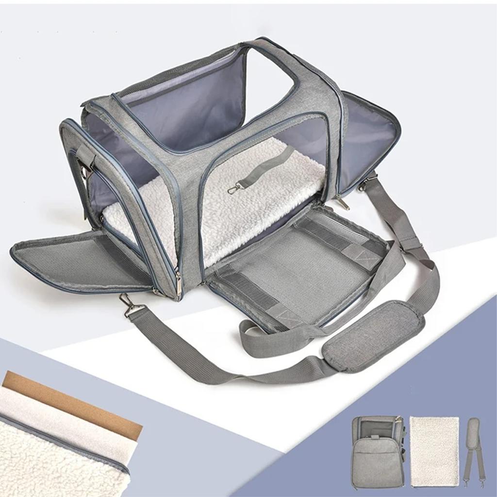 Large Capacity Pet Backpack for Cats and Dogs, Breathable Handheld Bag for Shopping, New Arrival Portable Pet Carrier