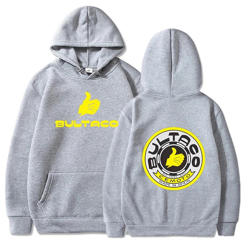 Bultaco Hoodie Herren- und Damenmode Bedruckter Trend Pullover Harajuku Lässig Langärmlig Street Cool Sportbekleidung Kleidung
