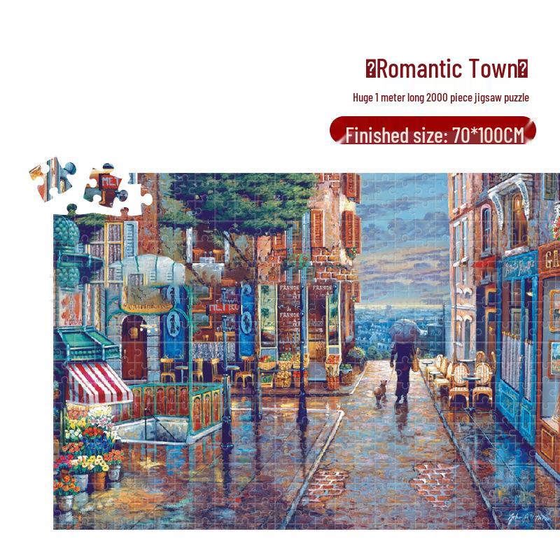 Van Gogh's Starry Night 2000-Piece Jigsaw Puzzle - High Difficulty for Adults 12+