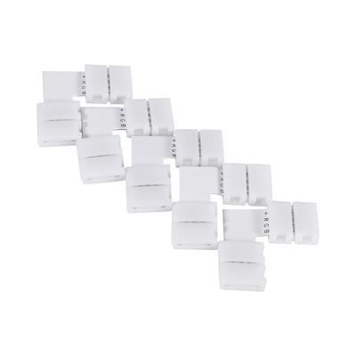 5Pcs L Shape 4pin 10mm Solderless Corner Connectors Adapters For RGB 5050 LED Strip Lights