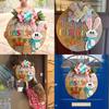 Happy Easter Wooden Bunny Sign, Spring Hanging Door Decor For Home Decoration
